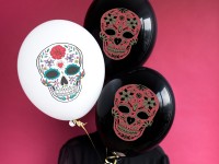 Preview: 50 festival of the dead balloons white 30cm