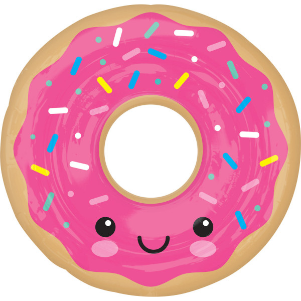 De glimlachende ballon van de doughnutfolie