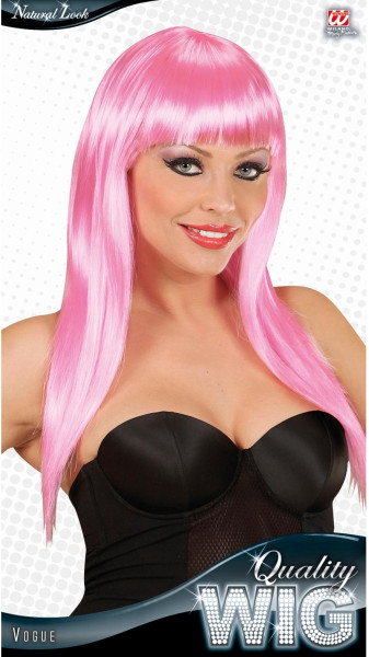 Pink glamor wig