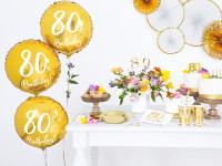 Anteprima: Palloncino foil Happy 80th Birthday 45cm