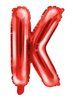 Vorschau: Roter K Buchstabenballon 35cm