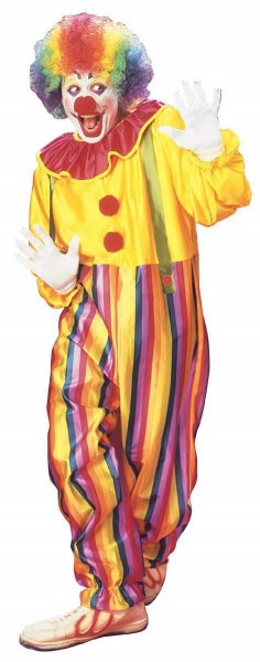 Casual kleurrijke clown kostuum