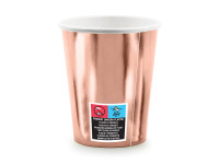 Preview: 6 Happy Birthday mugs rose gold 260ml
