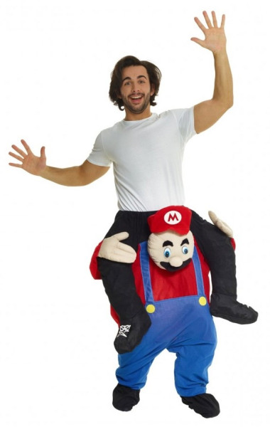 Disfraz de Mario fuerte a cuestas