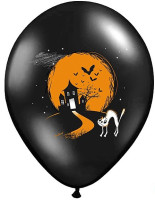 Oversigt: 50 Halloween balloner skræmmende motiver 30 cm