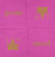Anteprima: 20 tovaglioli Gold Princess Pink