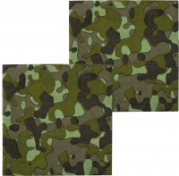 12 camouflage military napkins