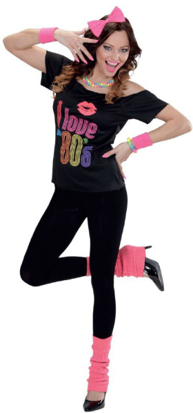80er Jahre Pink Punk Girl Kostüm