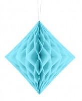 Preview: Diamond honeycomb ball azure blue 20cm