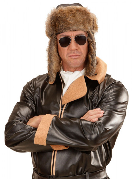 Cozy aviator hat with fur
