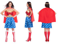 Vorschau: Wonder Woman Lizenz Kostüm für Damen