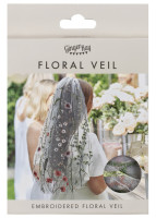 Aperçu: Voile de mariée fleuri