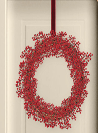 Wreath with red berries
