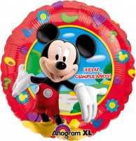 Preview: Red Mickey Mouse birthday balloon