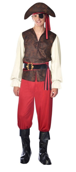 Einäugiger Piet Piraten Kostüm für Herren 4