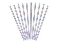 Preview: 10 metallic paper straws 19.5cm