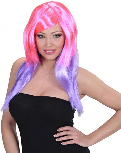 Party Disco Wig Pink Purple