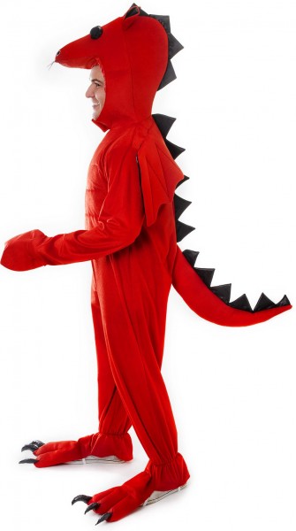 Costume de dragon rouge feu 2