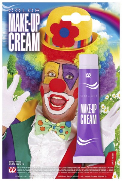Purple cream make-up