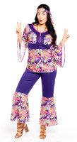 Oversigt: Hippie Girl Cosmea damer kostume