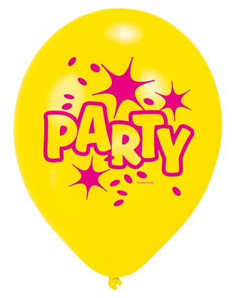 6er Set Fetzige Party Luftballons 3