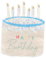 XX Serviettes de gâteau d'anniversaire écologiques