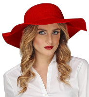 Oversigt: Rød floppy hat Genevieve