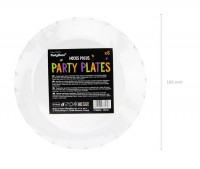 Preview: 6 witch house paper plates 18cm