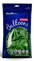 Preview: 100 party star balloons apple green 23cm