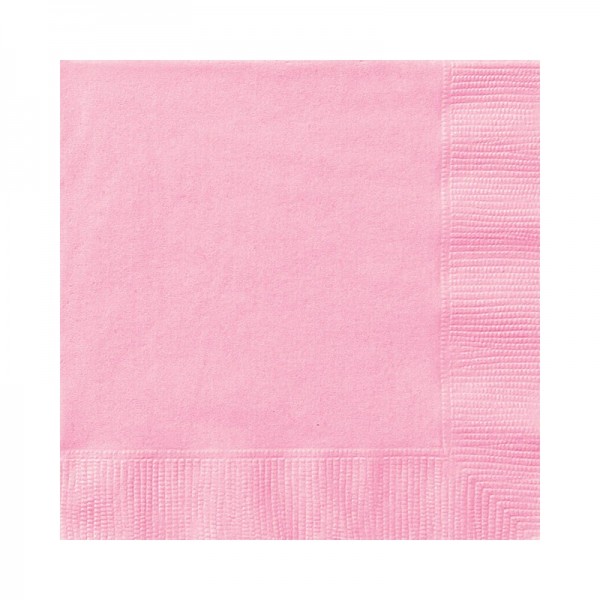 20 tovaglioli rosa chiaro 25cm