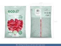 Vorschau: 100 Eco Pastell Ballons koralle 30cm