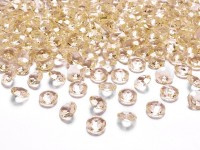 100 ozdobnych diamentów w kolorze złotym 1,2 cm