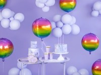Preview: 100 party star balloons lavender 12cm