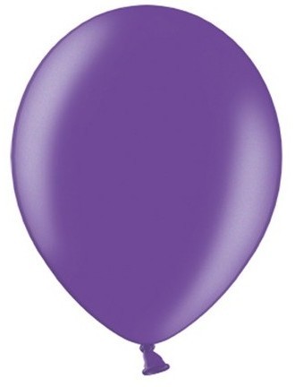 20 Partystar metallic Ballons lila 23cm