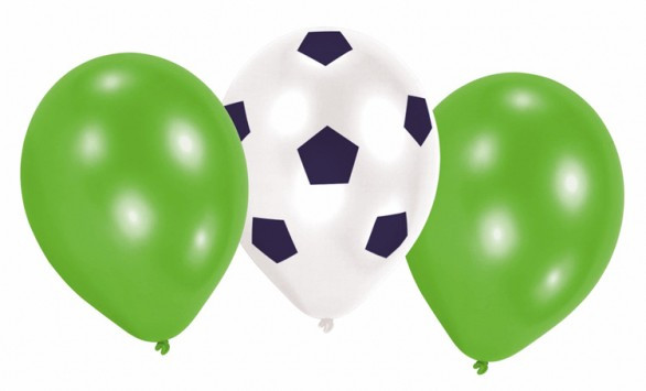 6 ballonger fotbollsfest