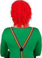Funny wool wig shaggy red