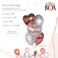 Vorschau: Heliumballon in der Box Glossy Heart Glückwunsch