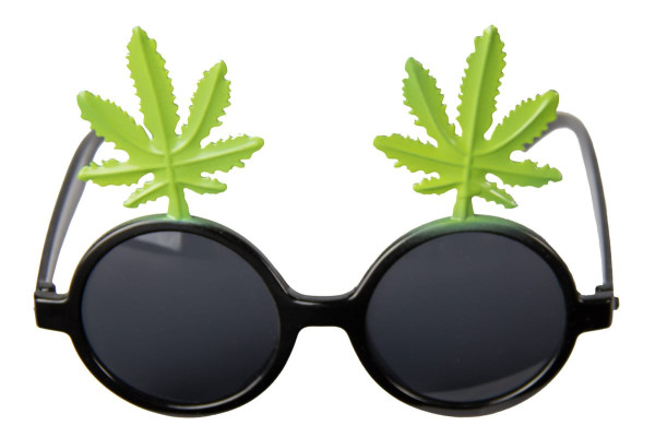 Hemp leaf party sunglasses