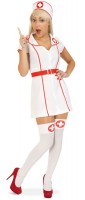 Oversigt: Skimpy Caro sygeplejerske kostume