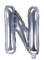 Balon foliowy N srebrny 35cm
