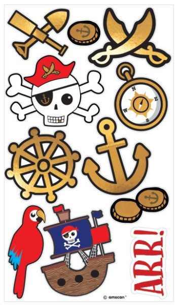 Tatuaggi temporanei di battaglia dei pirati