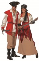 Preview: Captain Jack pirate costume for men