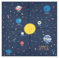 Preview: 20 Space Party Napkins 33cm