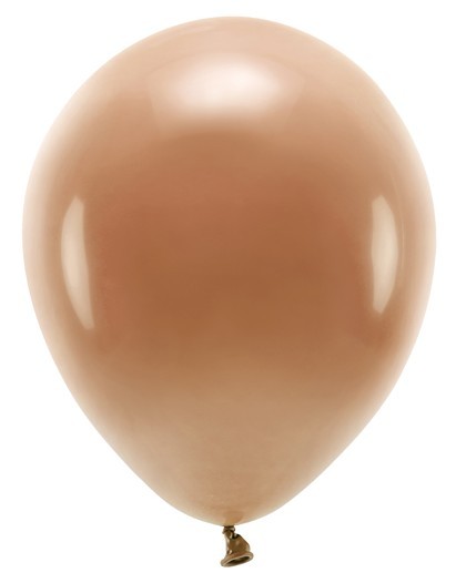 10 palloncini eco pastello marrone chiaro 26cm