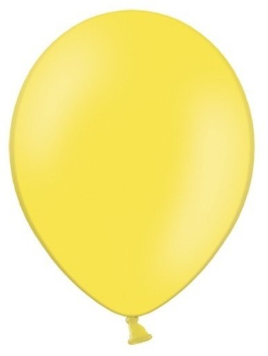 10 party star balloons lemon yellow 30cm