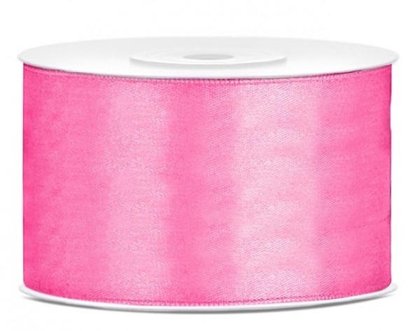 25m Satin Geschenkband pink 38mm breit
