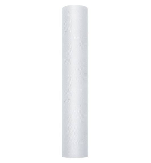 Ljusgrå tyll på rulle 30cm x 9m 2