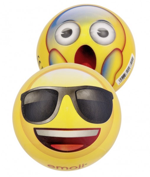 Boule Emoji Cool & Worried 23cm 2