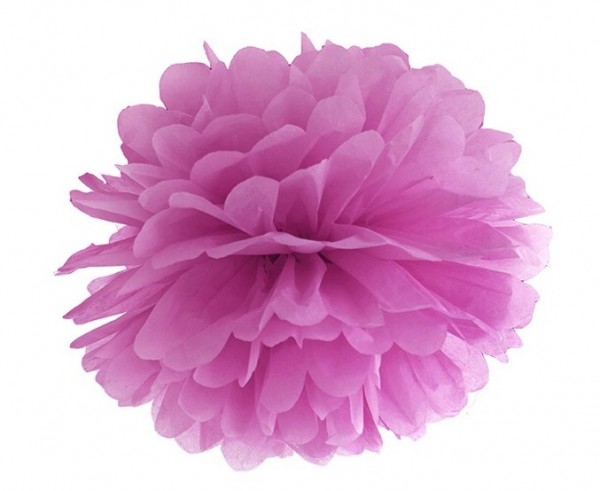 Pompon di carta floreale in 35cm rosa scuro