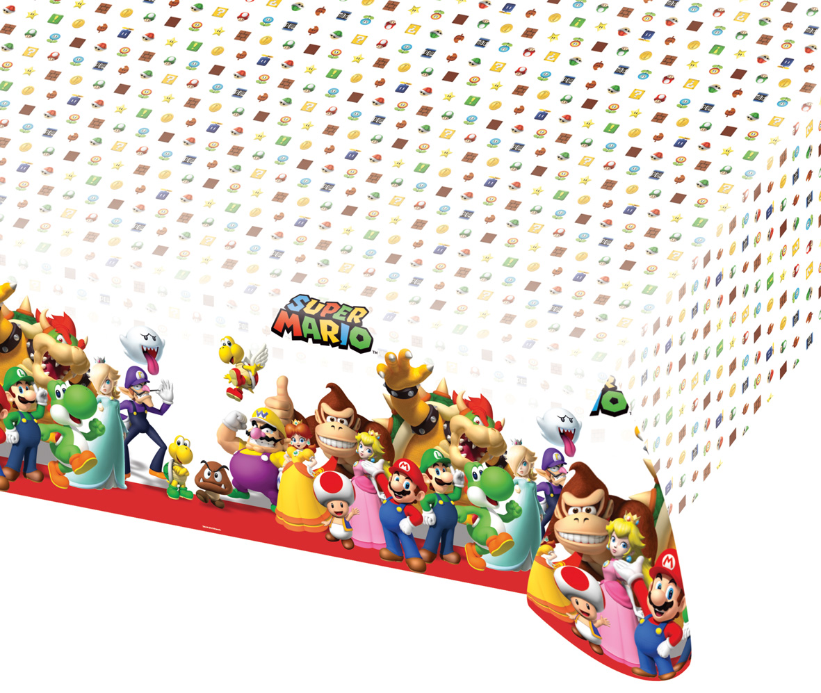 Super Mario World Tablecloth 1.8m x 1.2m | Party365.com